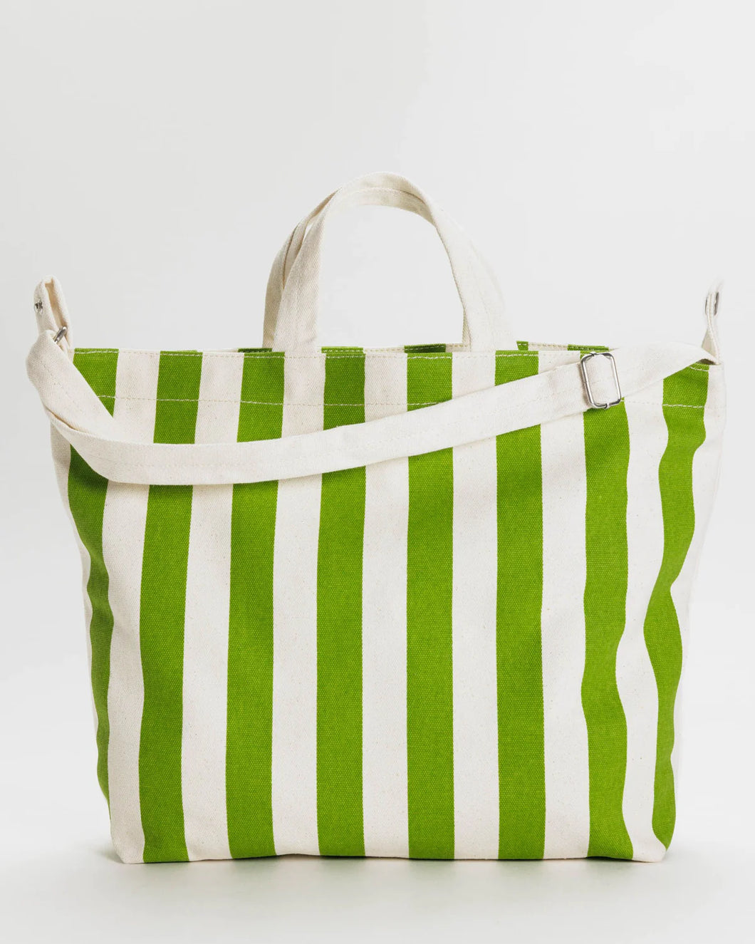 Horizontal Zip Duck Bag - Green Awning Stripe - Tigertree