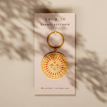 Load image into Gallery viewer, Sun Enamel Keychain - Tigertree
