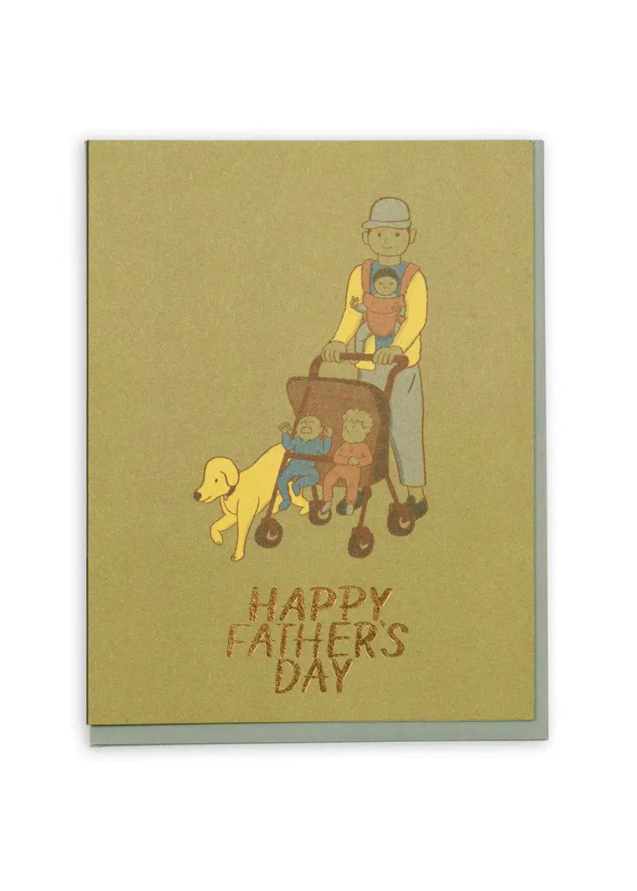 Fathers Day Strolling Card - Tigertree