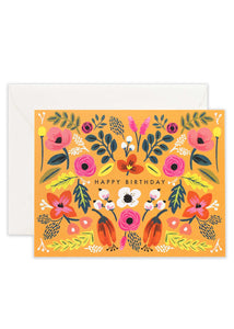 Folk Birthday Card - Tigertree