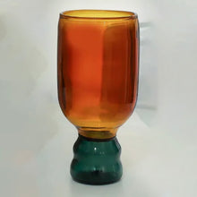 Load image into Gallery viewer, 2 Color Glass Goblet - Tigertree
