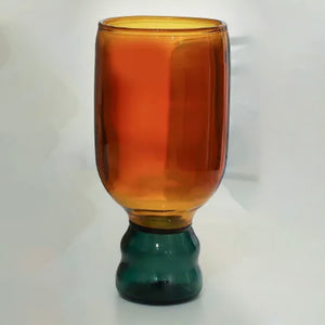 2 Color Glass Goblet - Tigertree