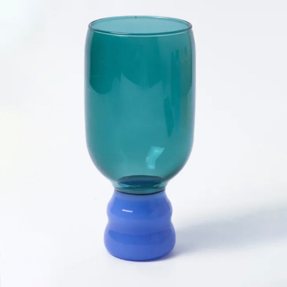 2 Color Glass Goblet - Tigertree