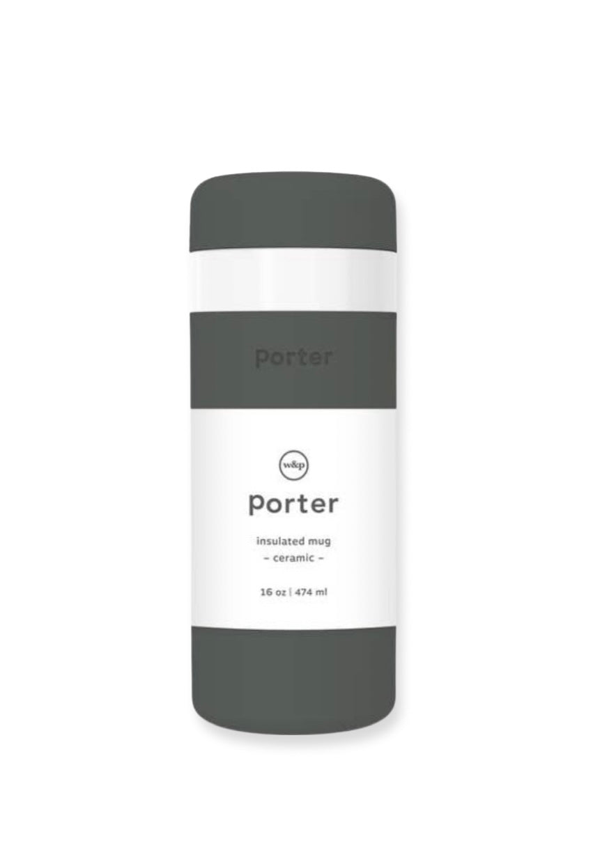 Porter Insulated Ceramic 16 oz Bottle - Terrazzo Cream - W&P