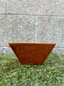 Yukari Incense Burner - Brown Ceramic Bowl - Tigertree
