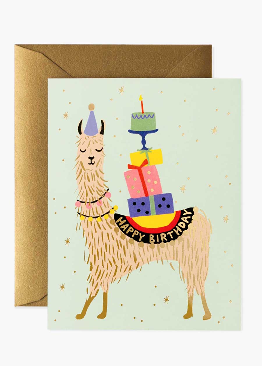 Llama Birthday Card - Tigertree