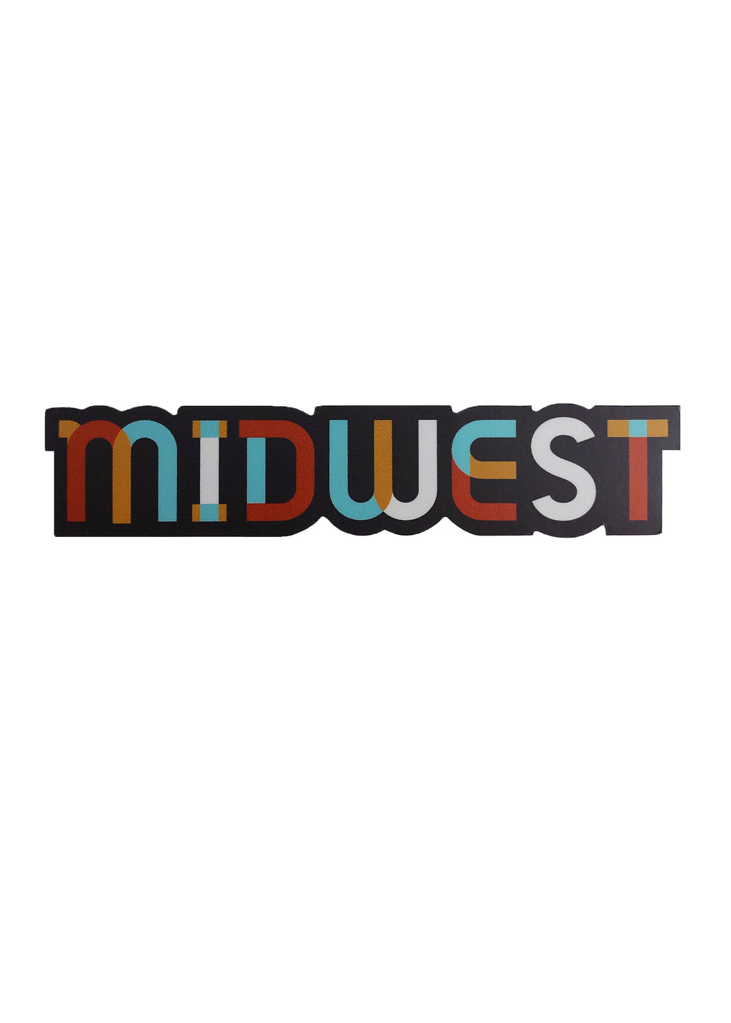Colorblock Midwest Sticker - Tigertree