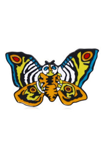 Orange Moth Enamel Pin - Tigertree