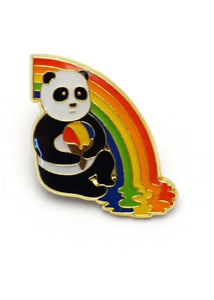 Panda Rainbow Snow Cone Pin - Tigertree