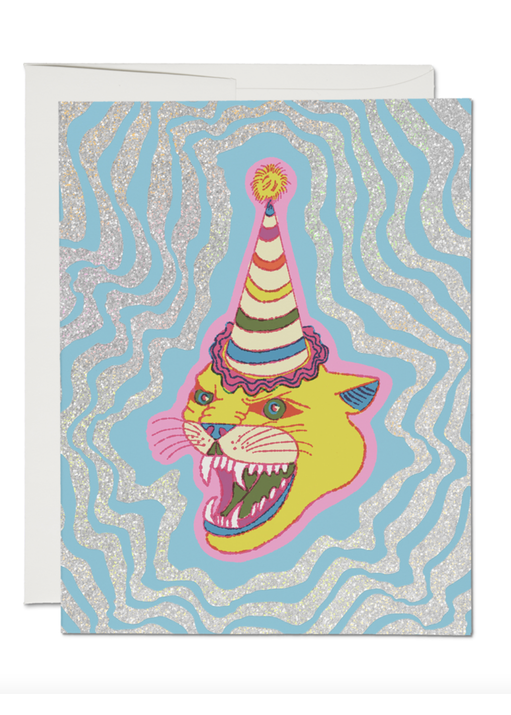 Party Hat Cat Card - Tigertree