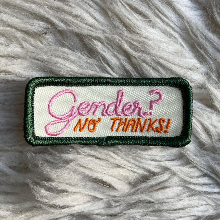 Gender No Thanks Patch - Tigertree