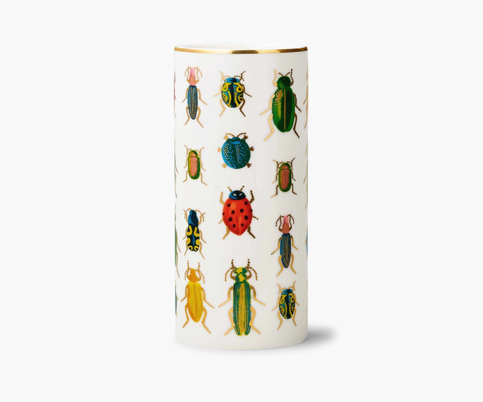 Porcelain Vase - BEETLES & BUGS - Tigertree