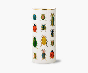 Porcelain Vase - BEETLES & BUGS - Tigertree