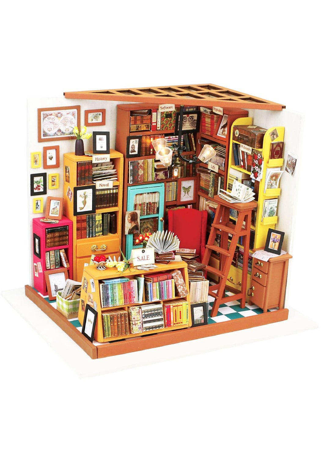 Sam's Study Room Dollhouse Kit - Tigertree