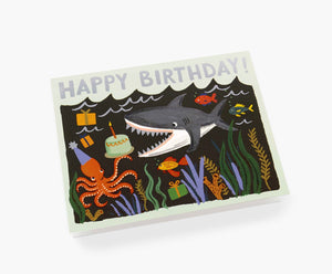 Shark Birthday Card - Tigertree