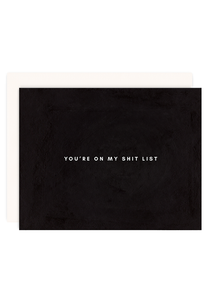 My Shit List Greeting Card - Tigertree