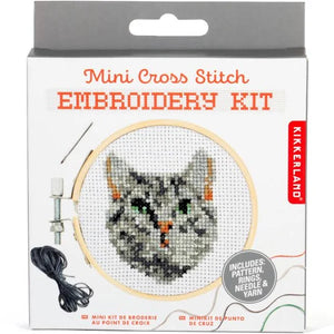 Mini Cross Stitch Kit - Kit Kat - Tigertree