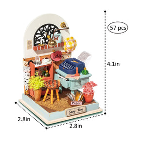 Miniature Dollhouse Kit - Study Time - Tigertree