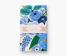 Load image into Gallery viewer, Garden Party Blue Tea Towel - Tigertree
