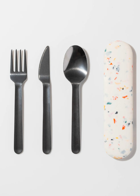 Porter Utensil Set - Cream Terrazzo - Tigertree