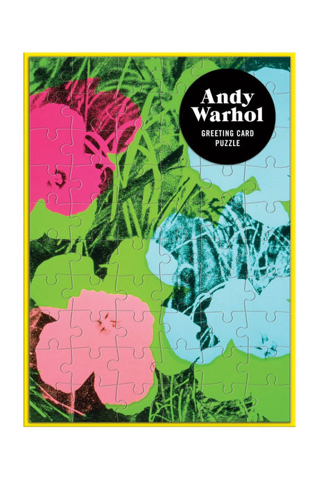 Andy Warhol Flowers Puzzle Card - Tigertree