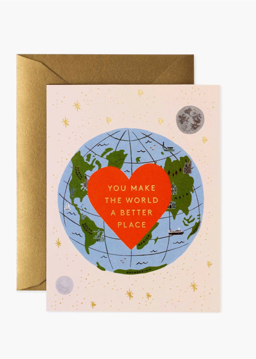 You Make The World A Better Place Card - Tigertree